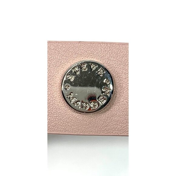 Madden Girl Belt Pale Pink Vegan Leather Silver Buckle Size Large NWT - Picture 2 of 6